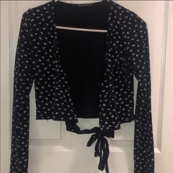 Brandy Melville Tops - BRANDY MELVILLE Long Sleeve Wrap Top
